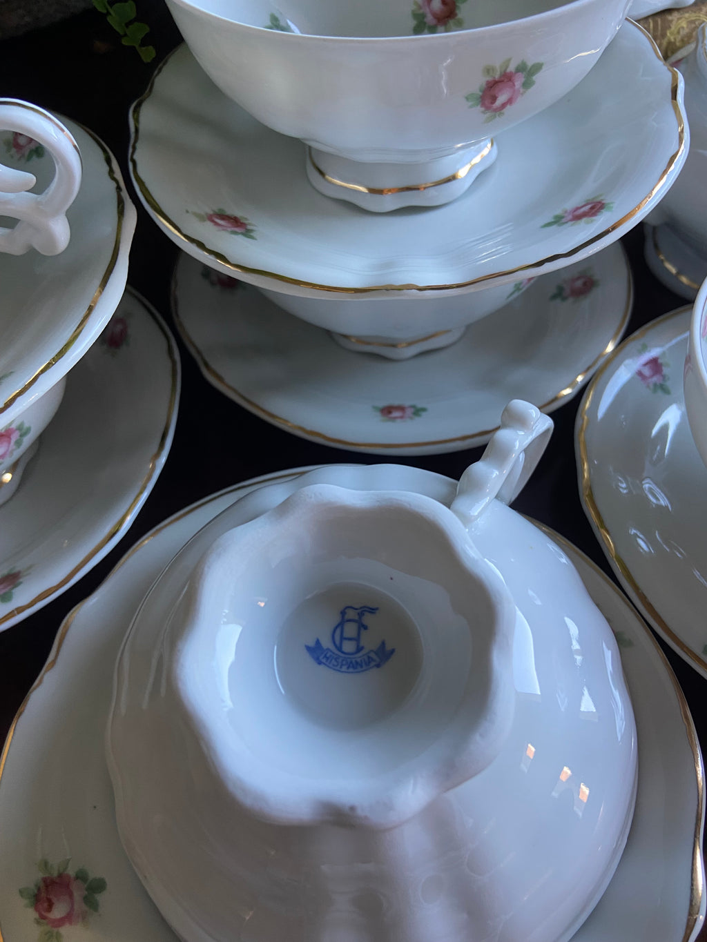 Juego de té en porcelana "Hispania" en Manises, Valencia