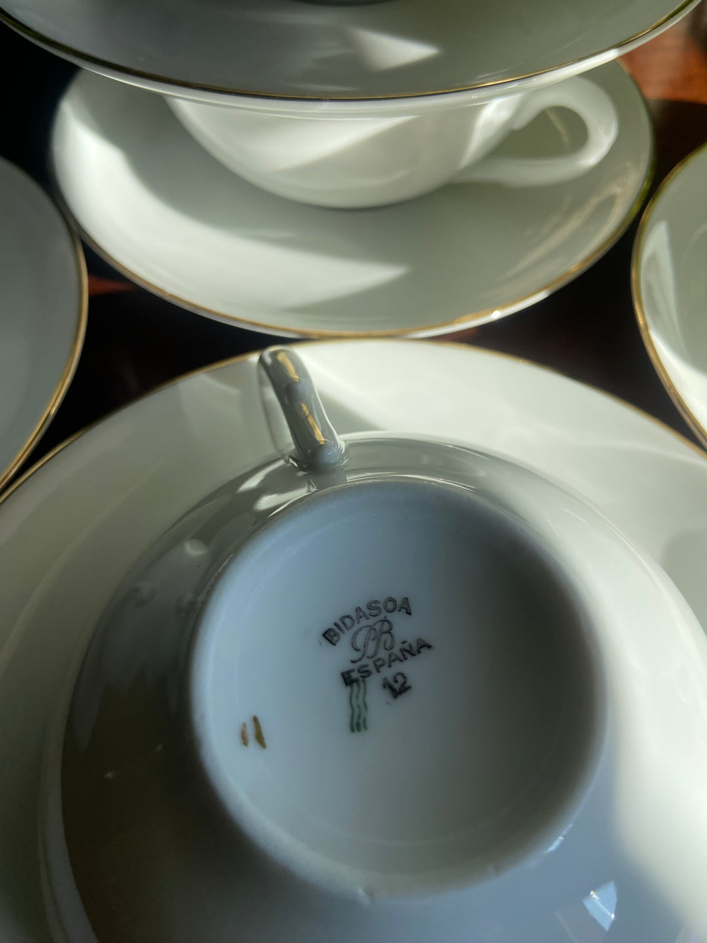 6 tazas consomé en porcelana "Bidasoa"