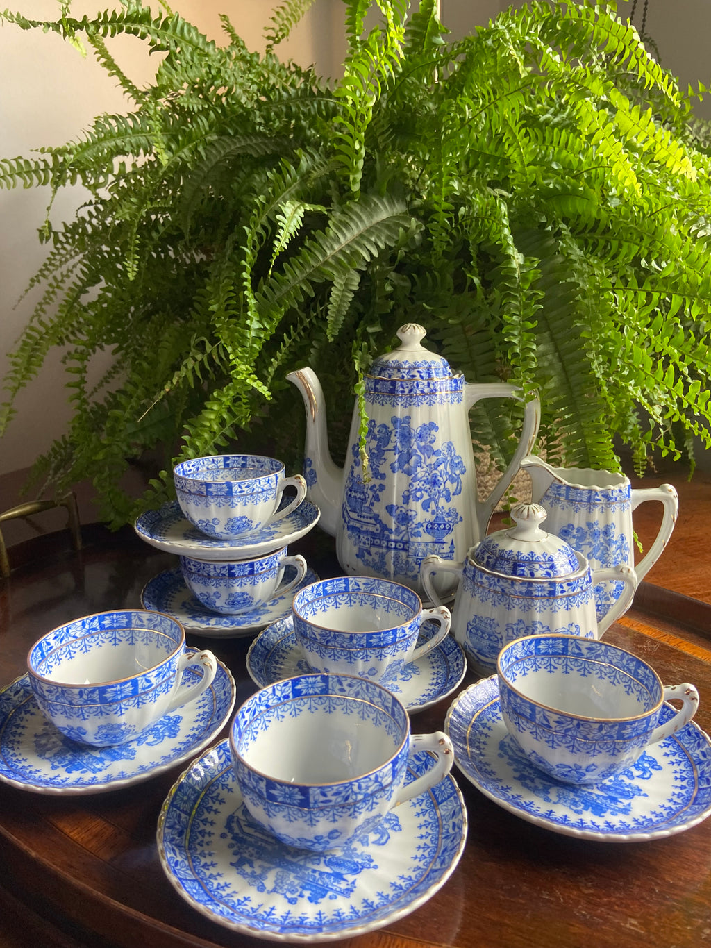 Juego de café en porcelana "Santa Clara"