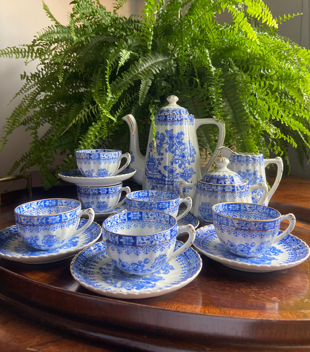 Juego de café en porcelana "Santa Clara"