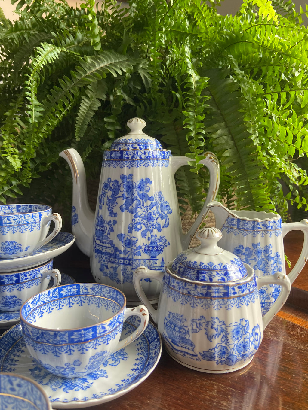 Juego de café en porcelana "Santa Clara"