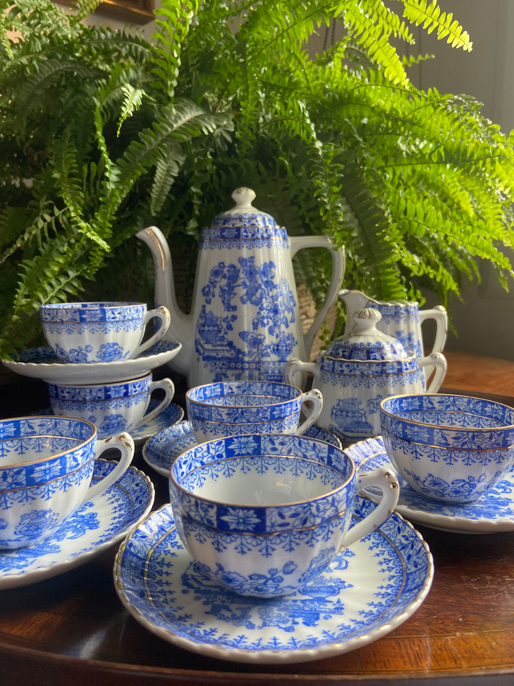 Juego de café en porcelana "Santa Clara"