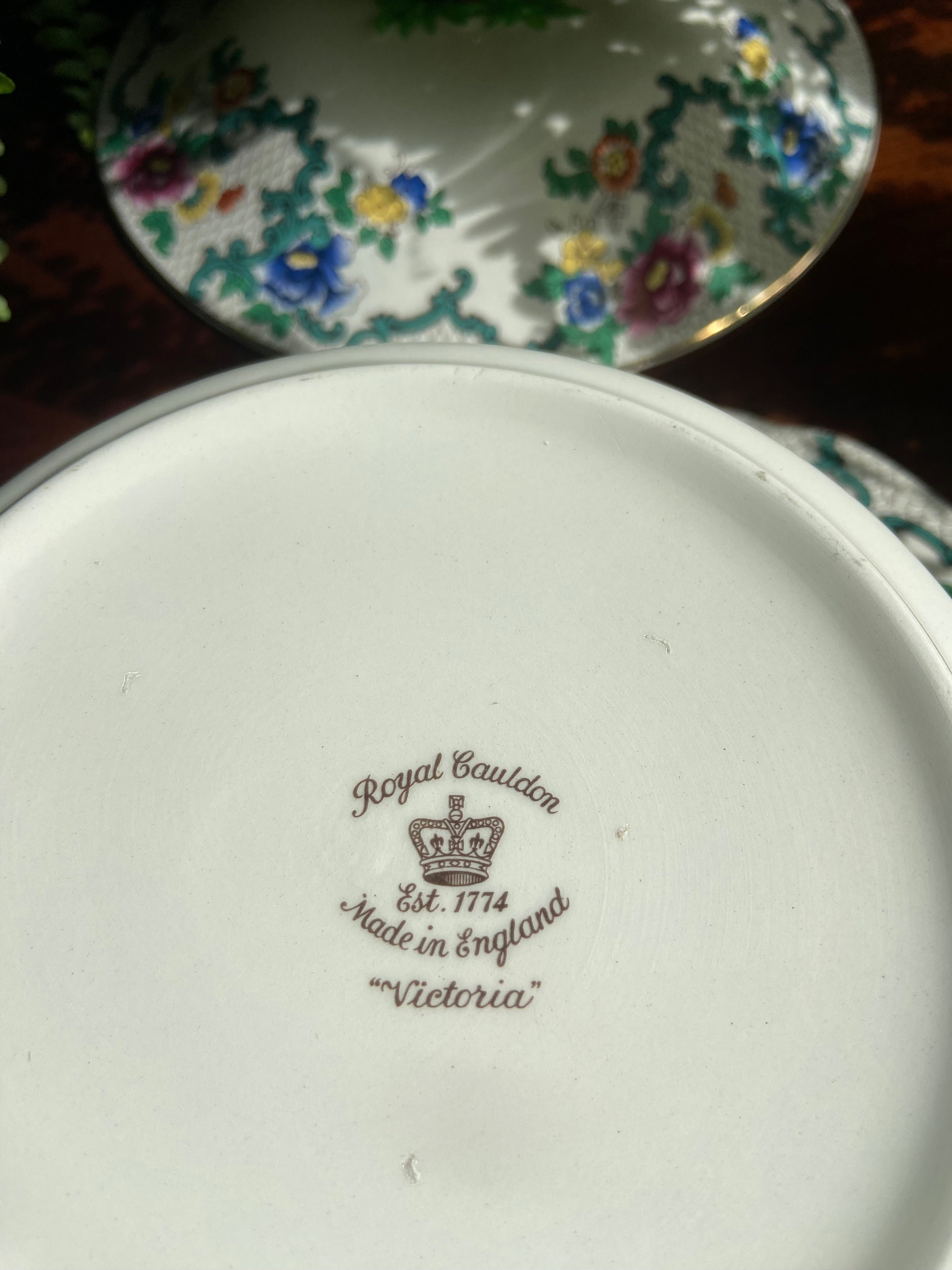 Legumbrera en loza inglesa "Royal Couldon" (mod. Victoria)