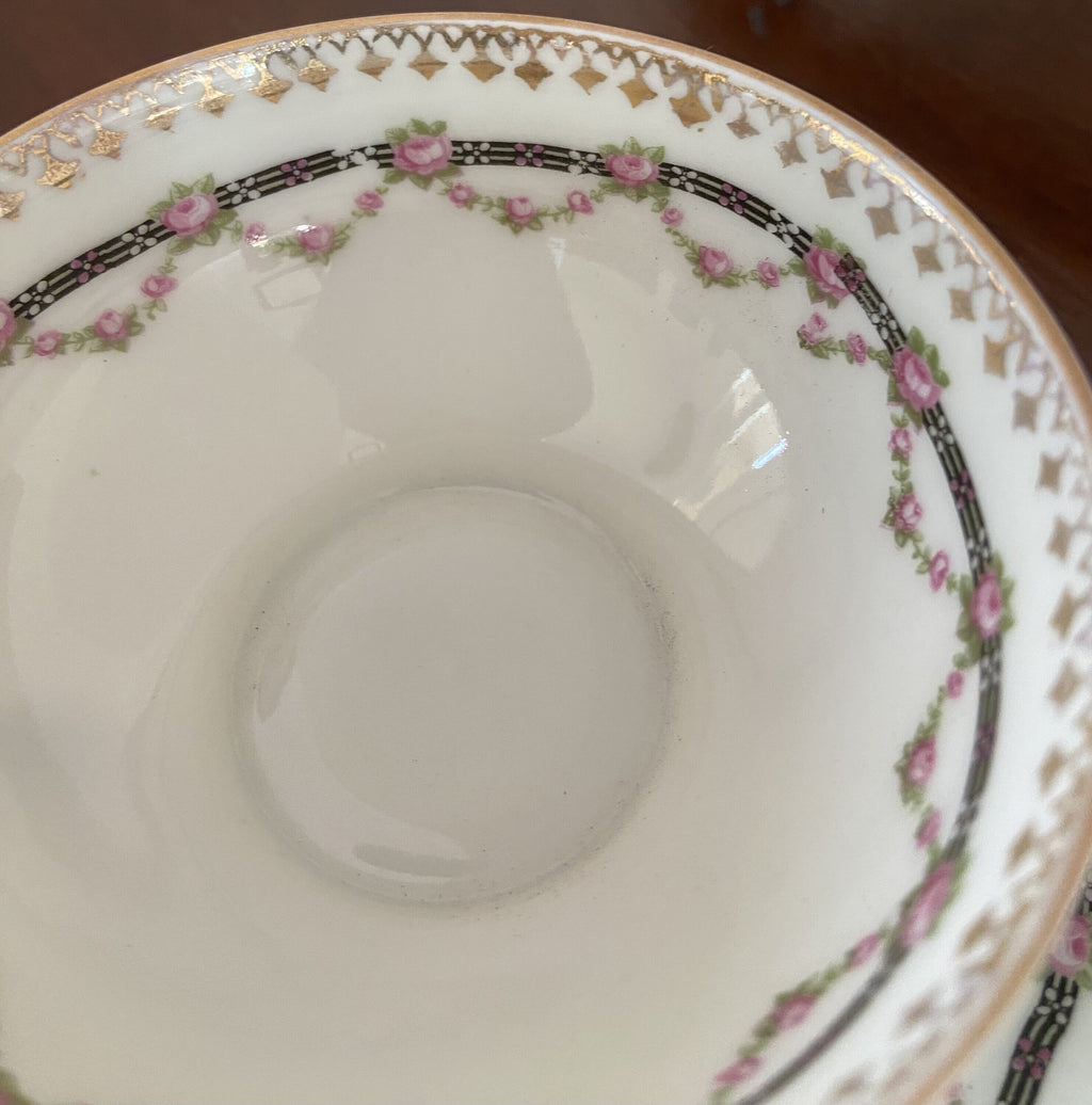 6 tazas de café en fina porcelana alemana "Silesia".