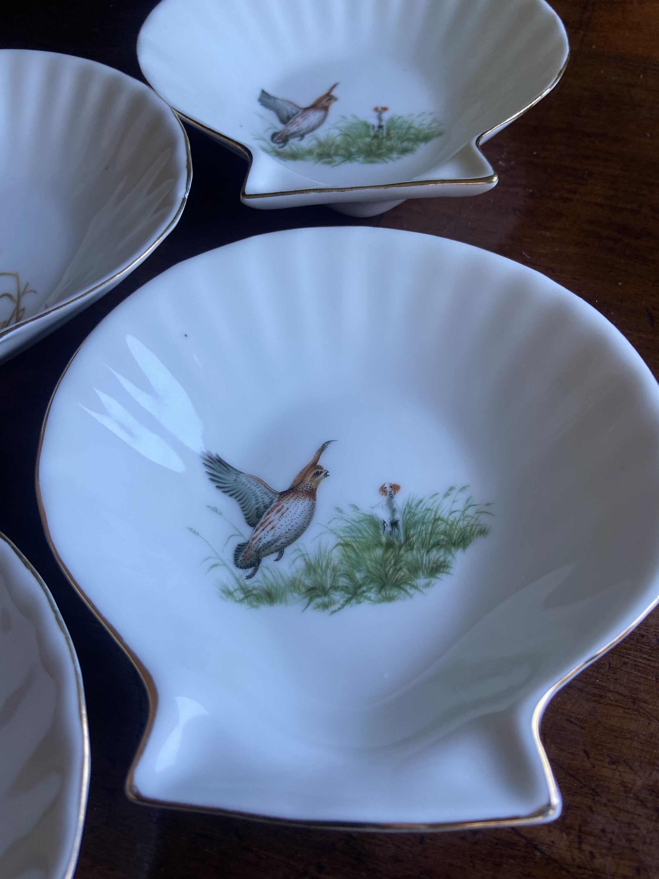 6 conchas en porcelana refractaria "Isard"