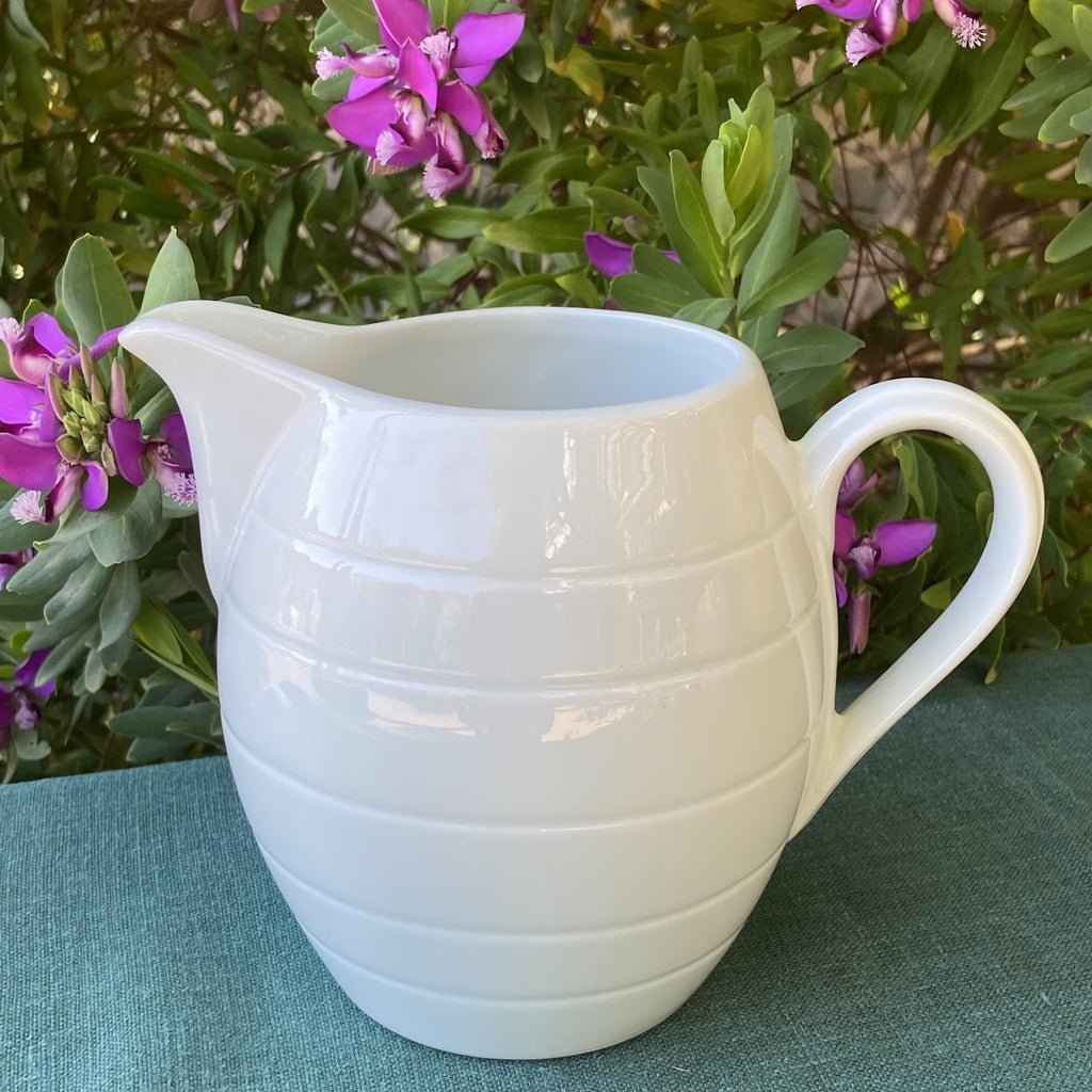 Jarra porcelana blanca