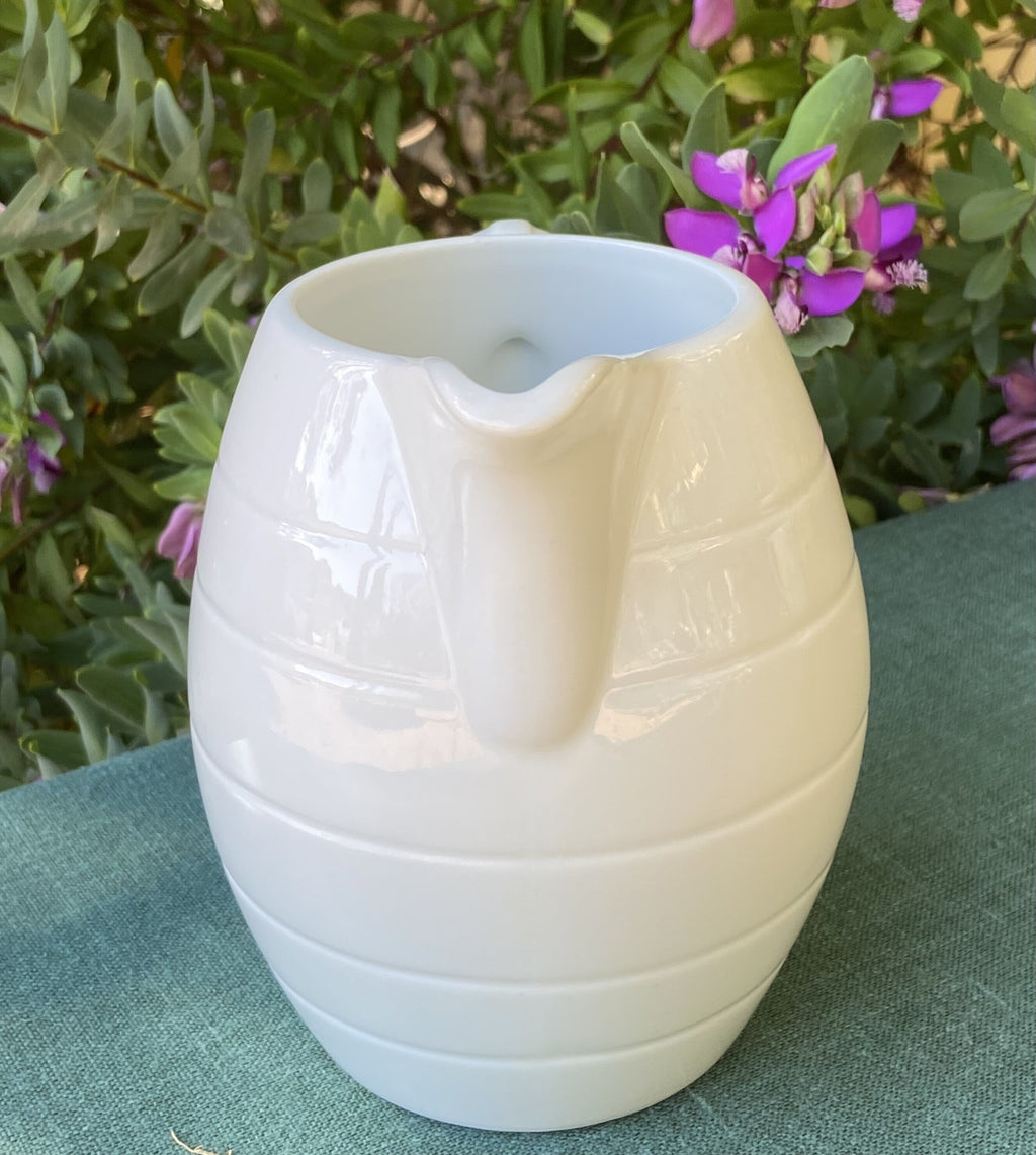 Jarra porcelana blanca