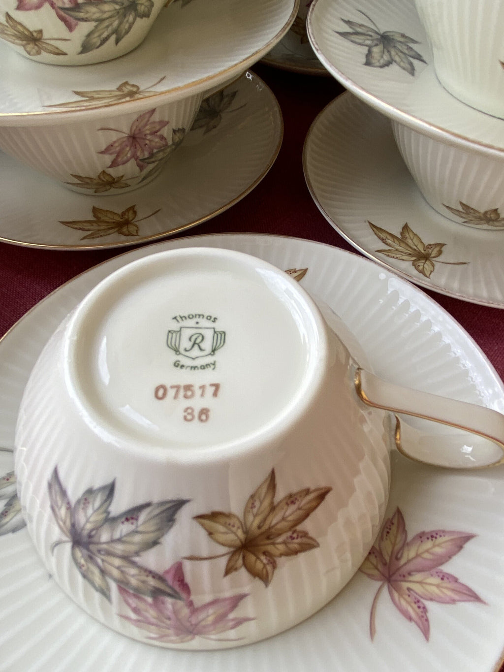 Juego de té en fina porcelana alemana"Thomas".