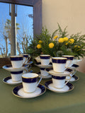 10 tazas de fina porcelana alemana "Hutschenreuther" Bavaria.