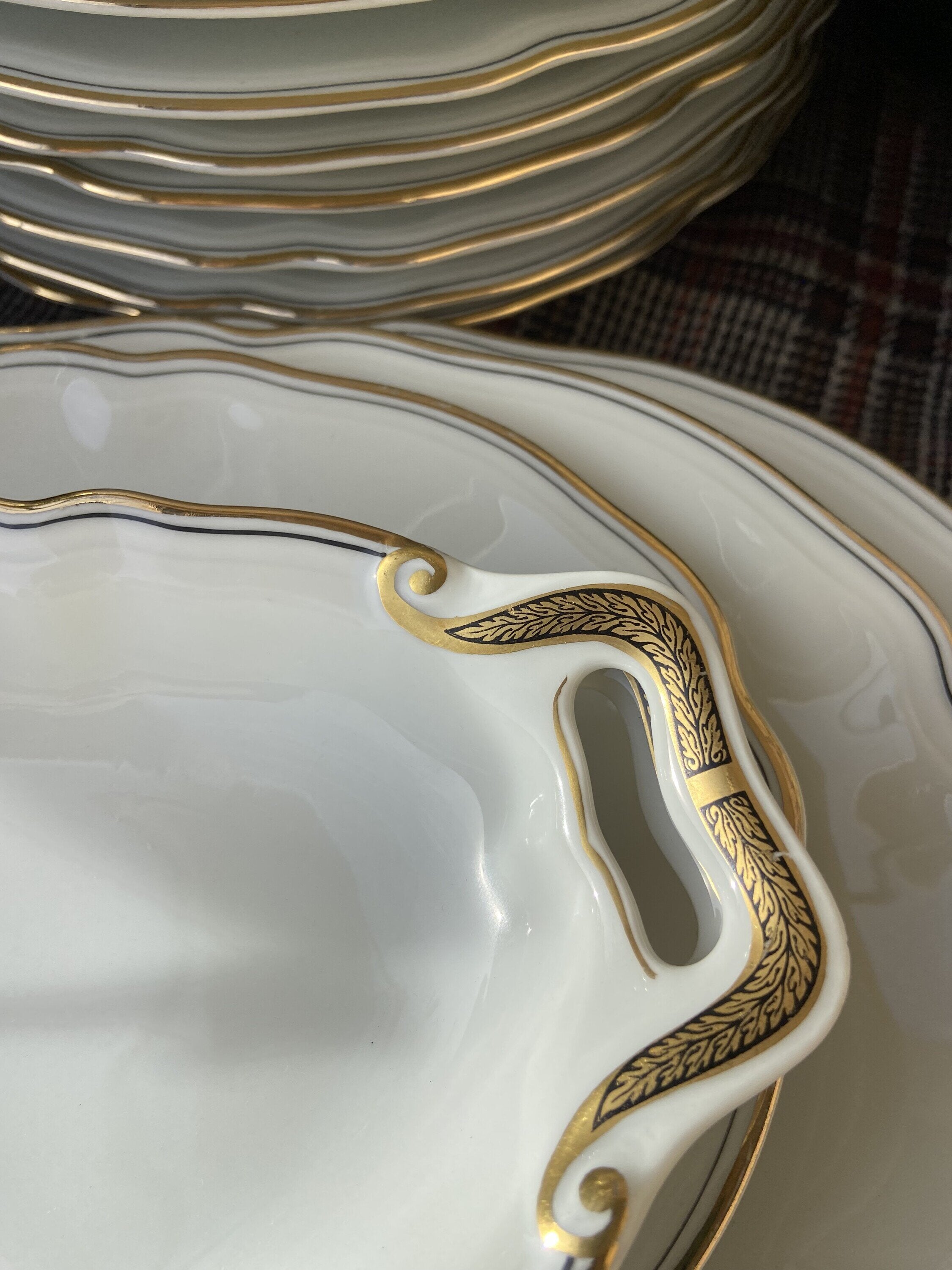 Vajilla en porcelana alemana de Bavaria "Schönwald".