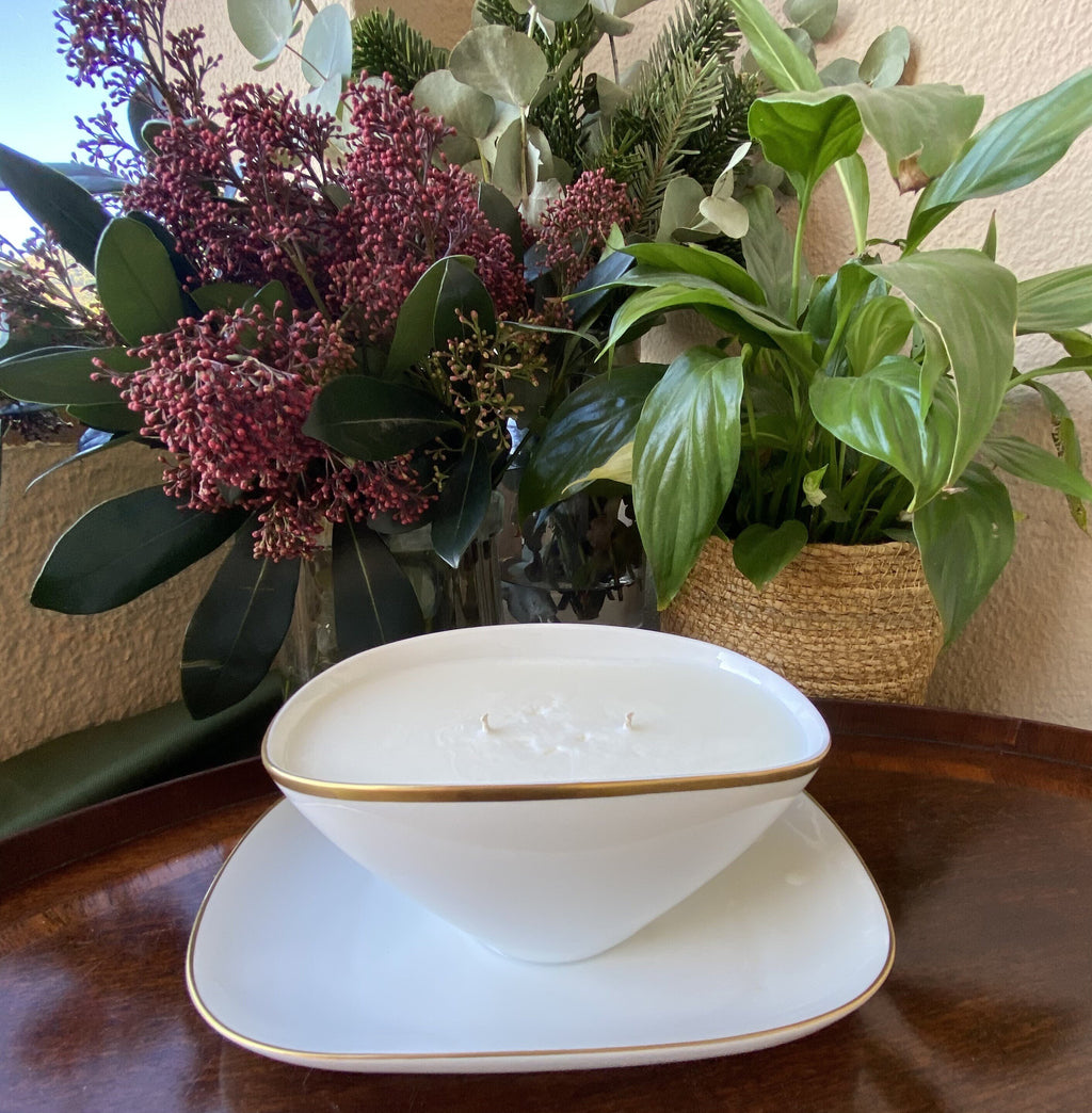 Salsera vela en porcelana blanca "Bidasoa".