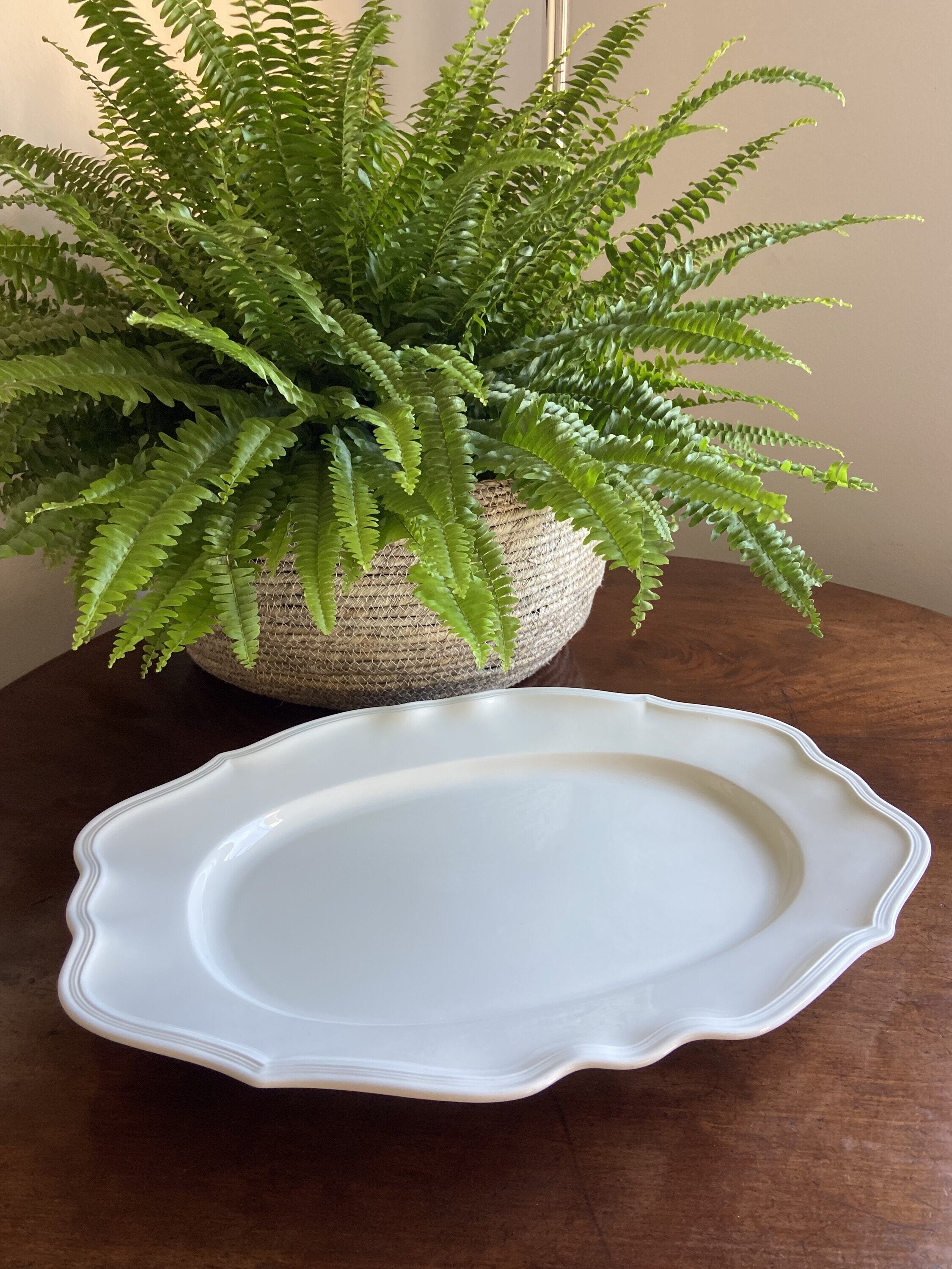Fuente ovalada "Villeroy & Boch".