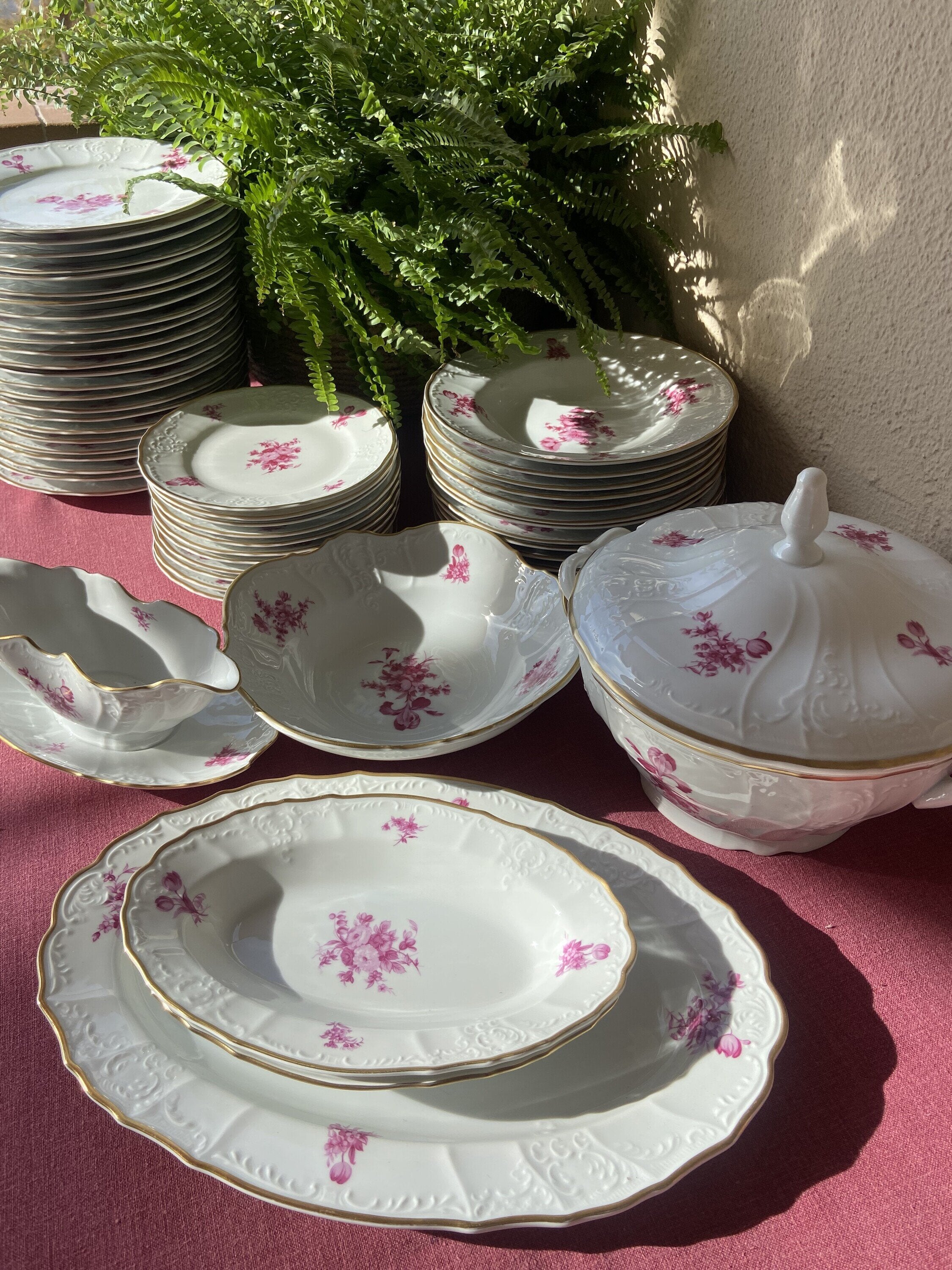Vajilla en porcelana Checoslovaca "Bernadotte"