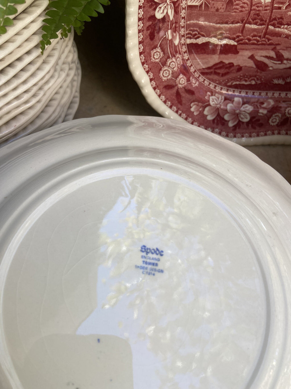 Vajilla en loza inglesa "Spode".