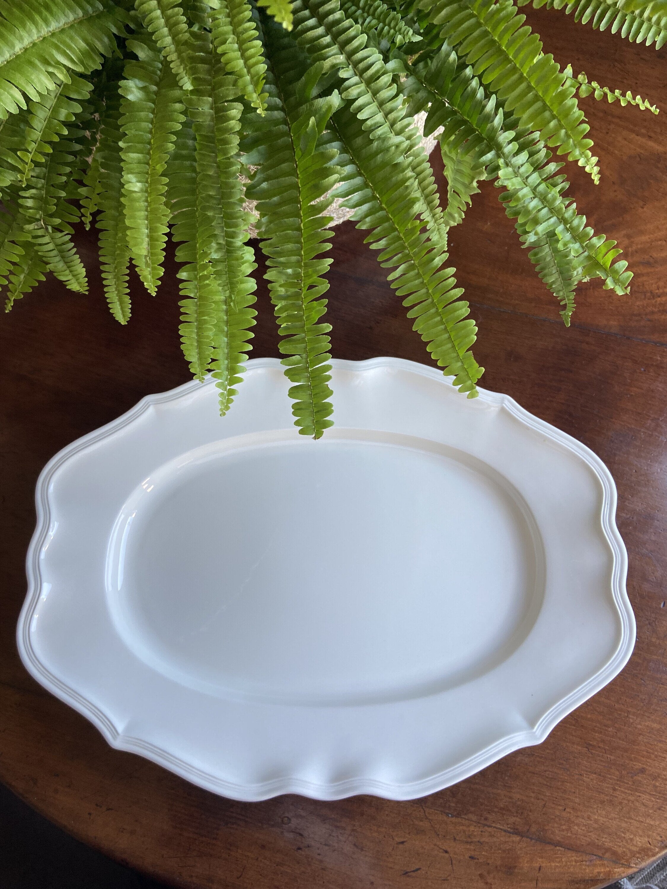 Fuente ovalada "Villeroy & Boch".