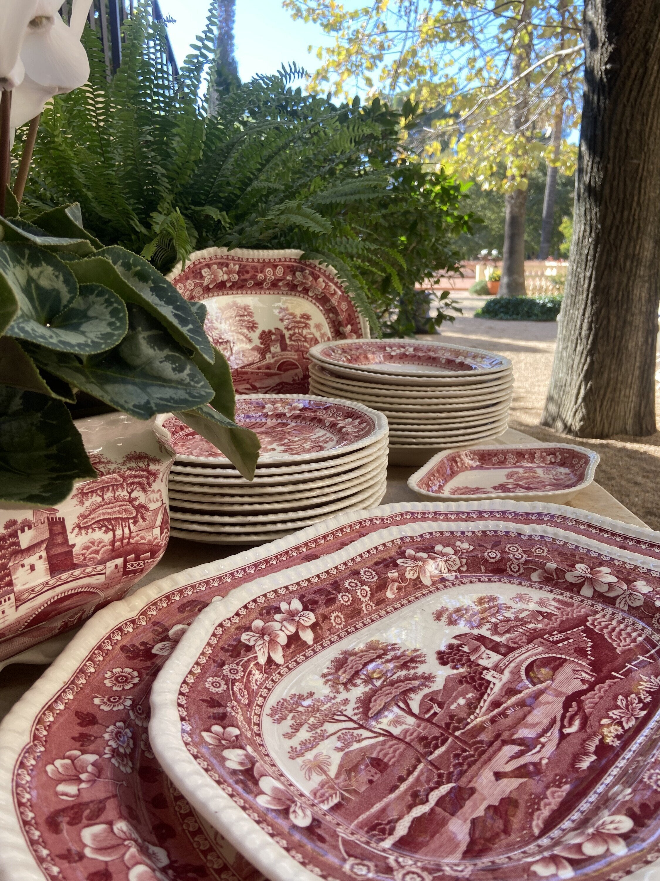 Vajilla en loza inglesa "Spode".