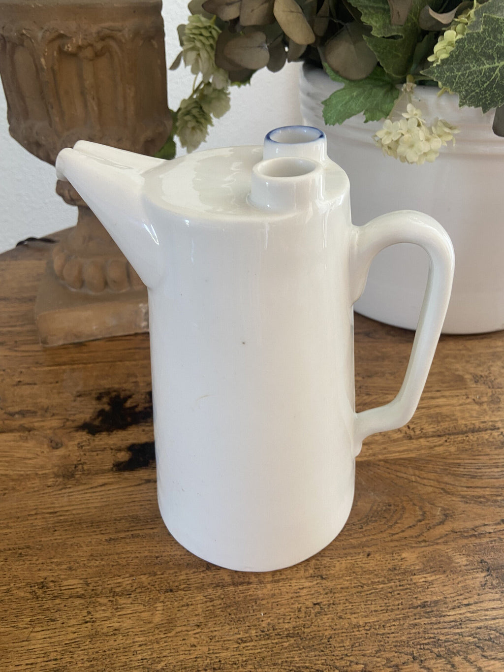 Jarra en porcelana francesa para hacer agua de "Seltz".