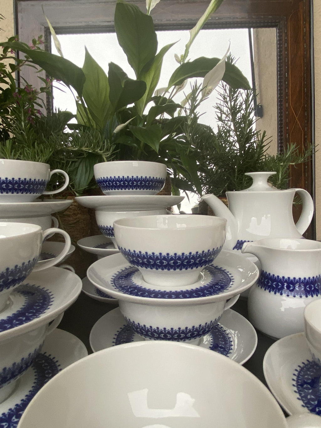 Juego de té en porcelana alemana "Thomas".
