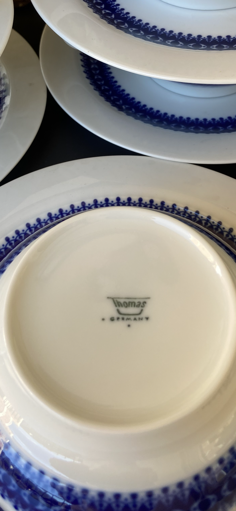 Juego de té en porcelana alemana "Thomas".